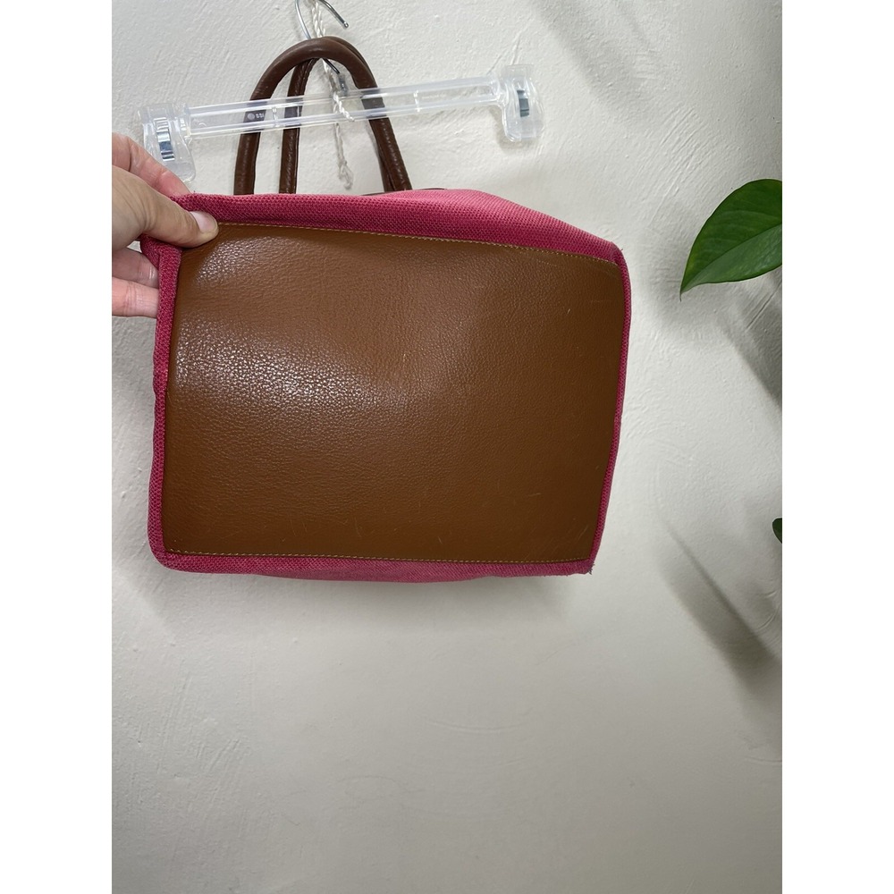 Franchetti Bond Rasberry Color Fabrick Leather Strap Shoulder Bag View 3